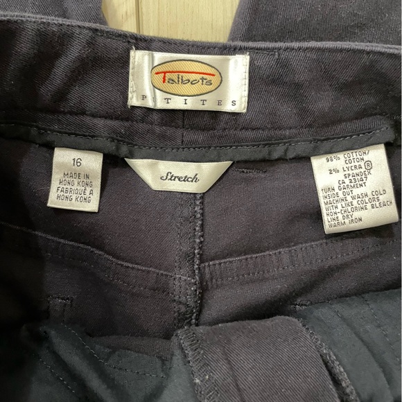 Vintage Talbots Petite Blue Stretch Pants - Picture 2 of 3